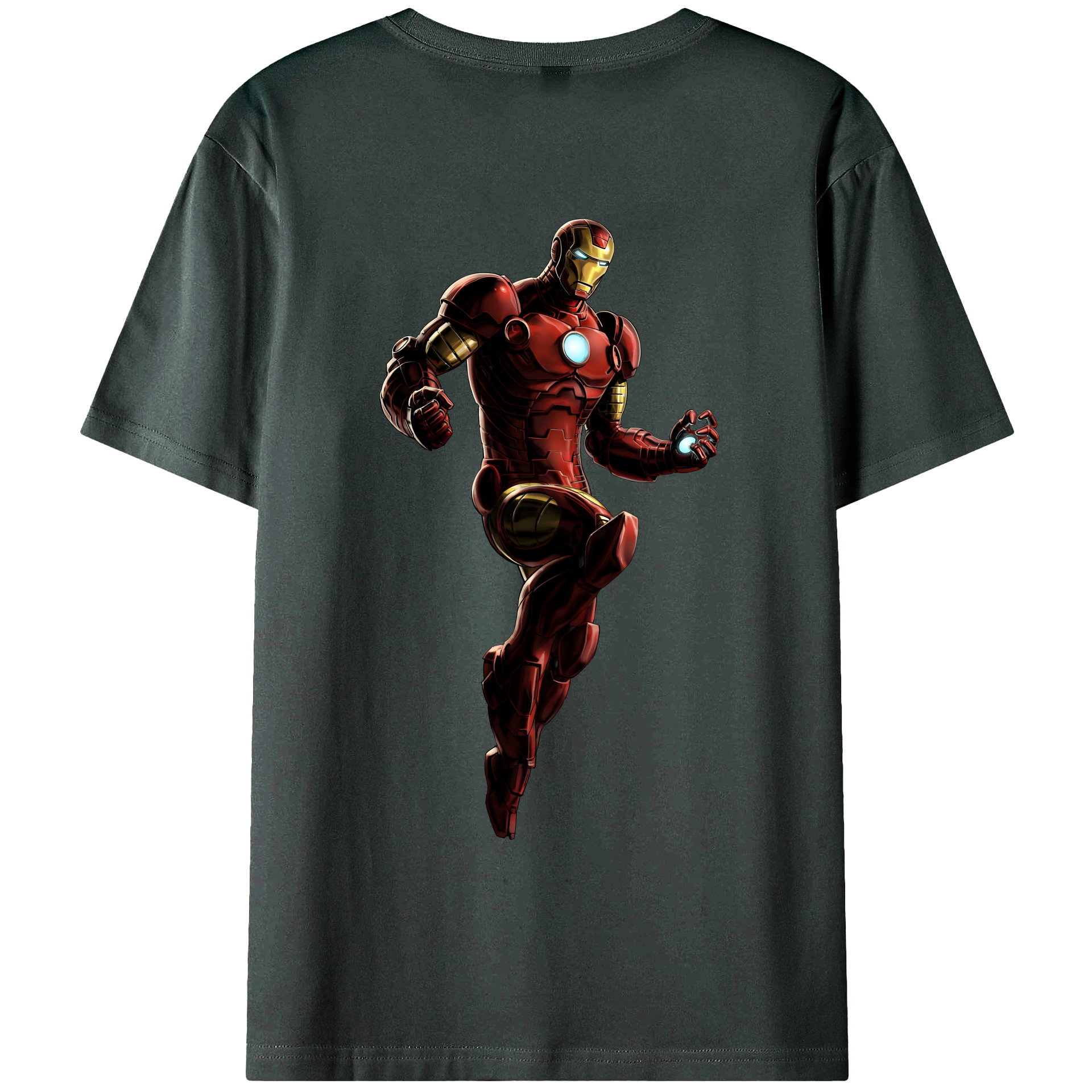 （画像用） アベンジャーズ The Avengers 綿100％ メンズ半袖Tシャツ（バックプリント） 通気性